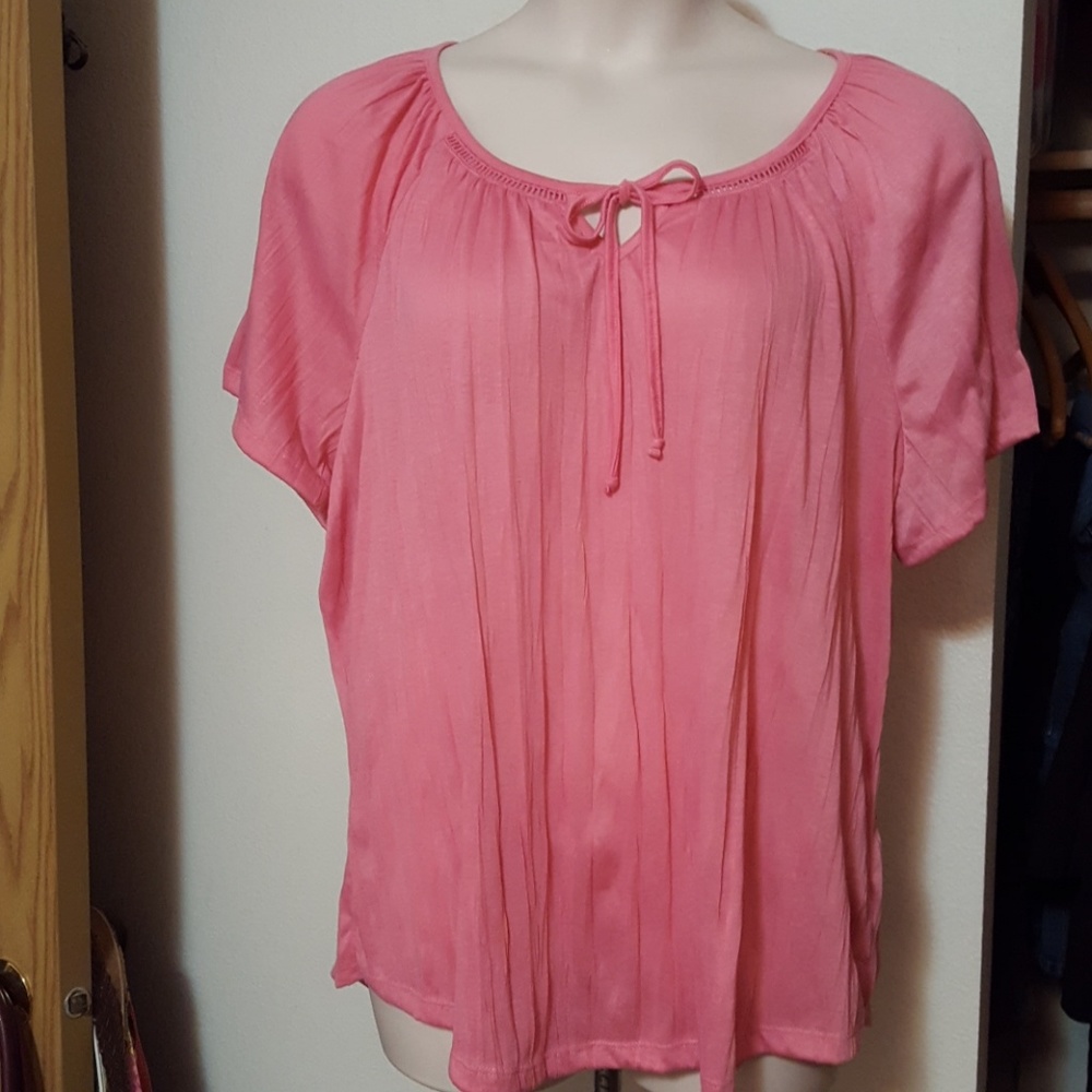 Short Sleeve Pink Shirt
